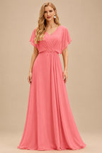 Rutipo Watermelon Sheath/Column Sweetheart Short/Mini Tulle Homecoming Dress with Beading Lace