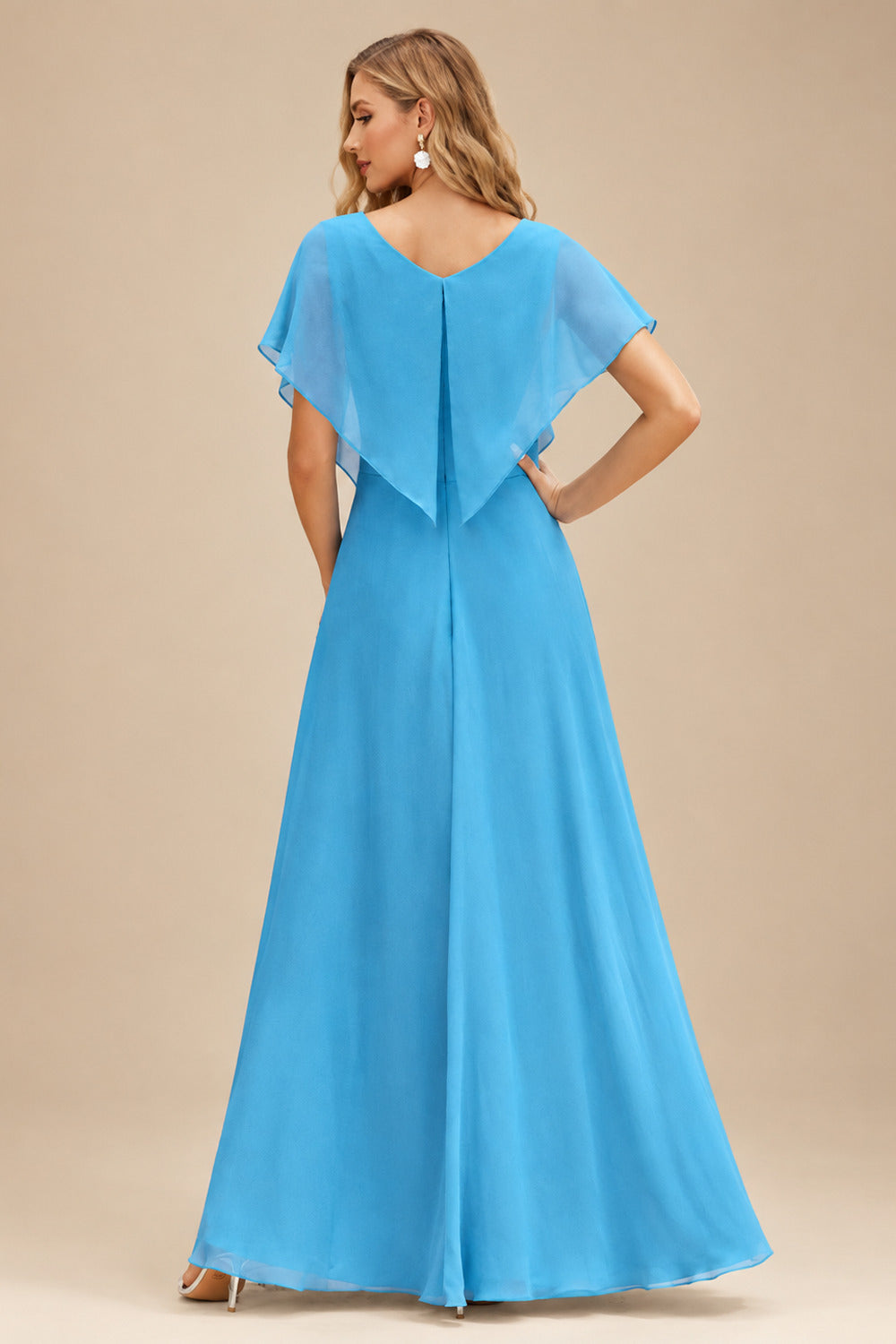 Rutipo Ice Blue A-line Square Neckline Satin Short/Mini Homecoming Dress
