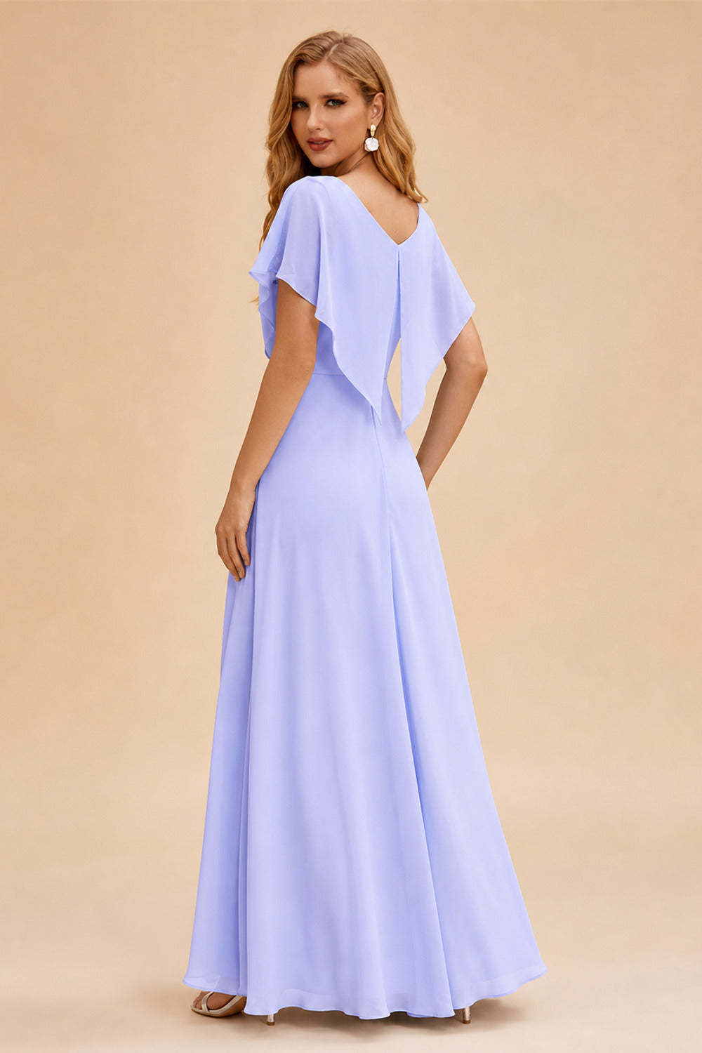 Rutipo Lavender A-line Square Neckline Satin Short/Mini Homecoming Dress