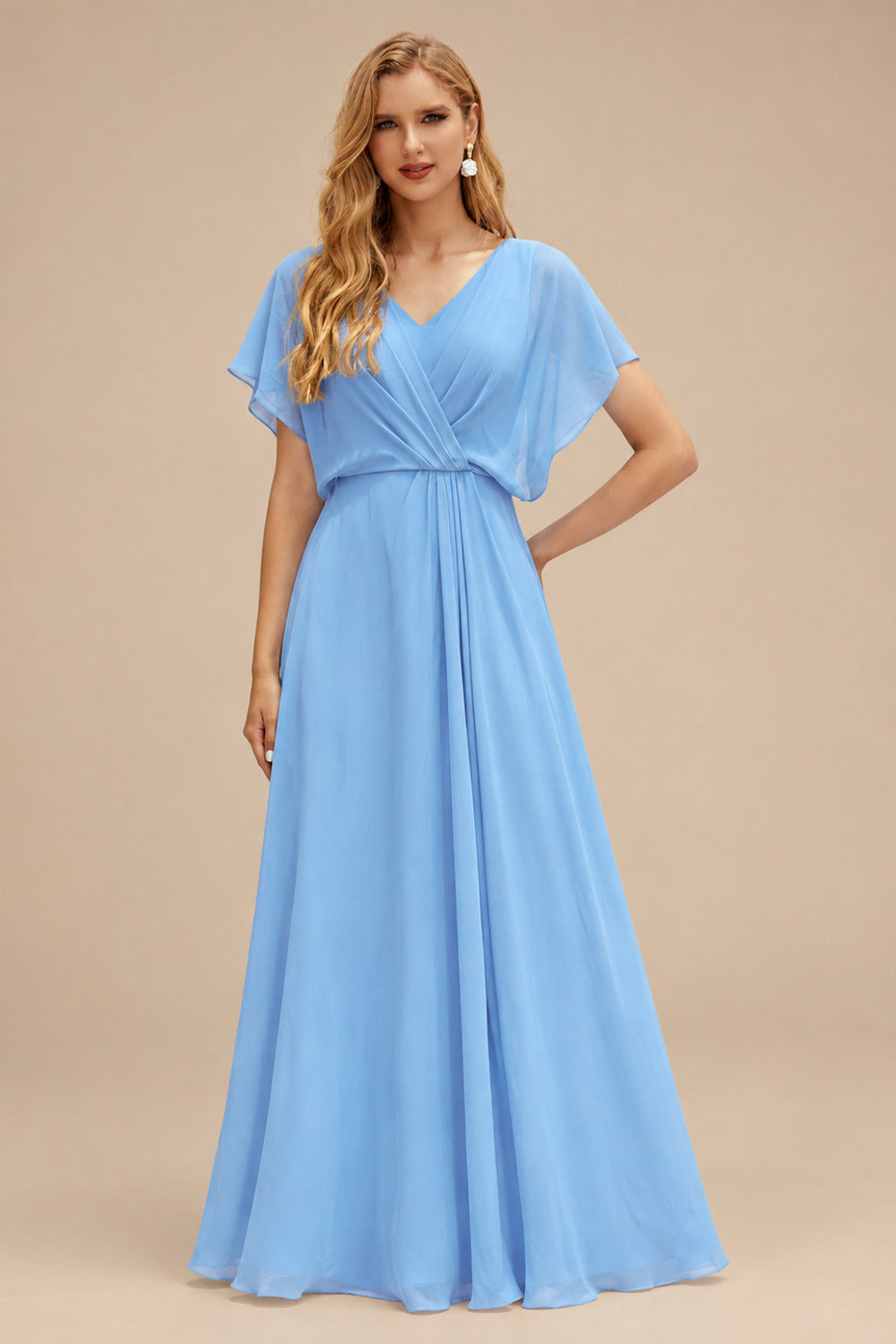 Rutipo Light Blue A-line Square Neckline Satin Short/Mini Homecoming Dress