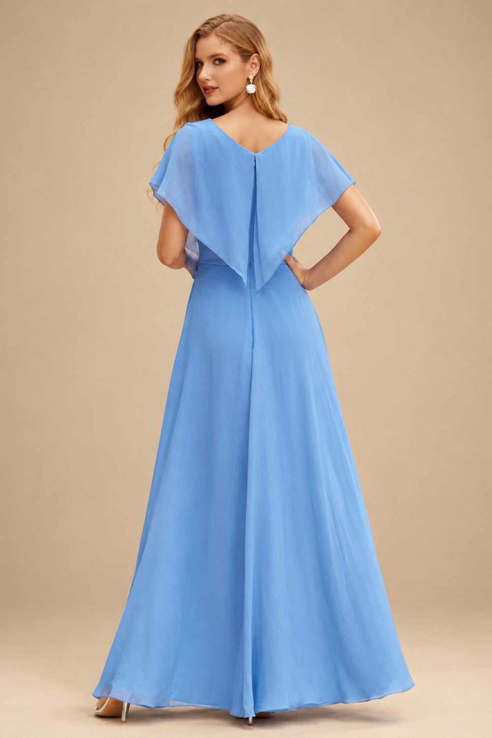 Rutipo Sky Blue A-line Square Neckline Satin Short/Mini Homecoming Dress