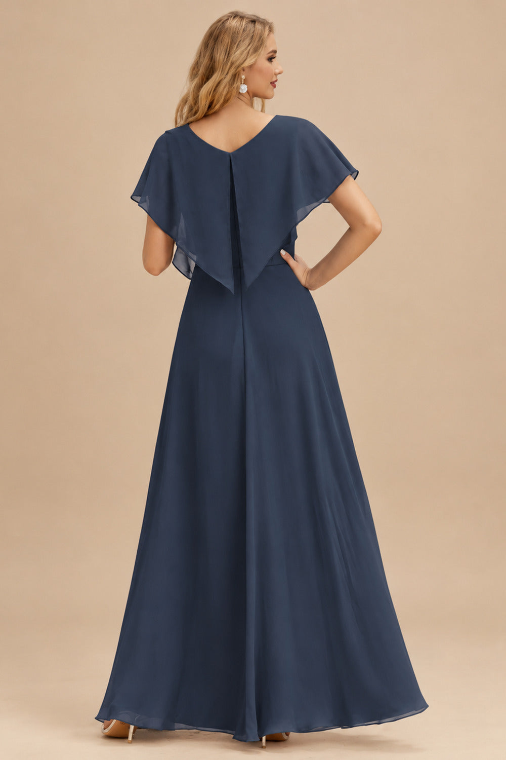 Rutipo Dark Navy A-line Strapless Ruffled Taffeta Short Homecoming Dress with Pleats