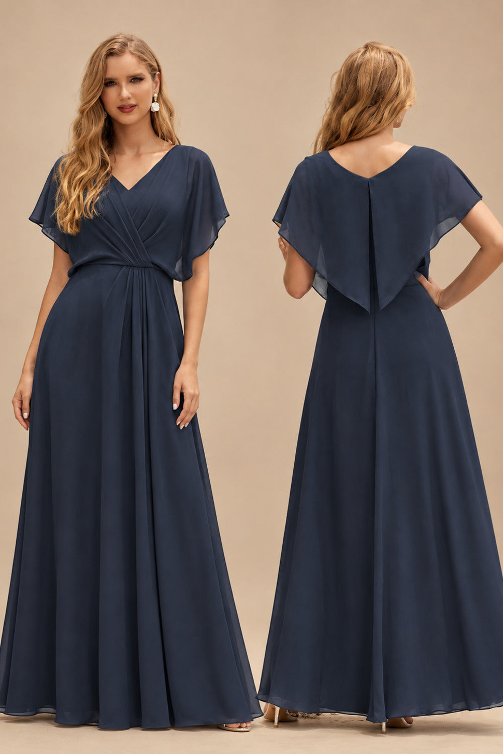 Rutipo Dark Navy A-line Strapless Ruffled Taffeta Short Homecoming Dress with Pleats
