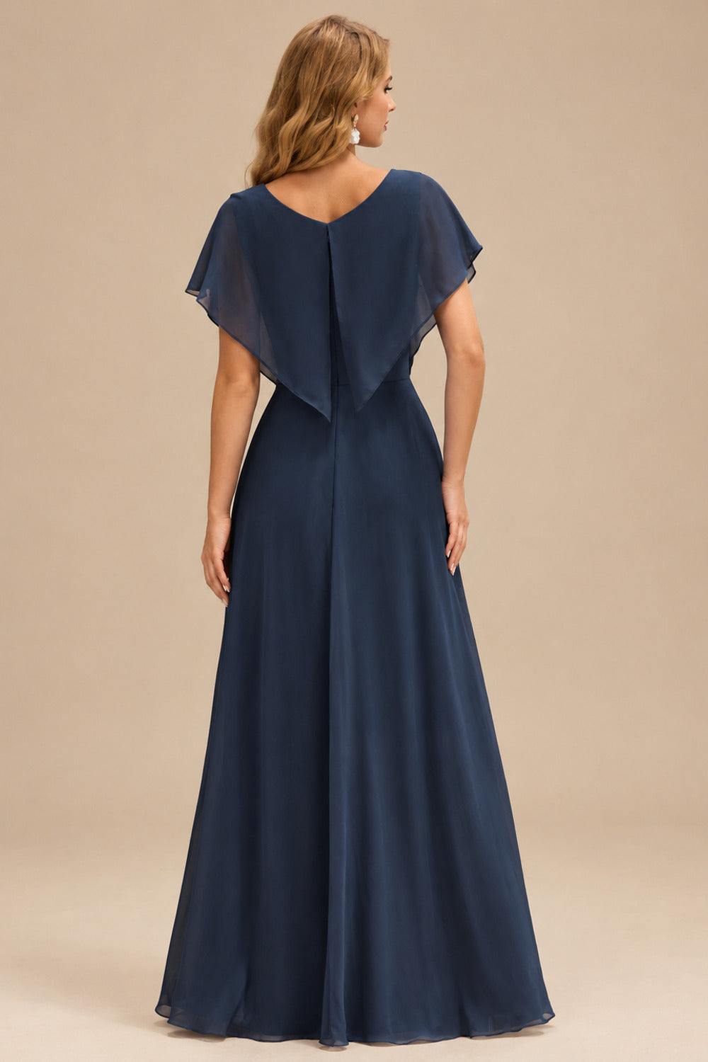 Rutipo Dark Navy Fitted Sheer Sequins Corset Slit Homecoming Dress with Spaghetti Straps