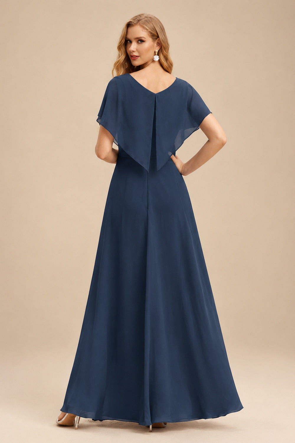 Rutipo Dark Navy Strapless Bodycon Homecoming Dress with Twist Front and Lace-Up Back