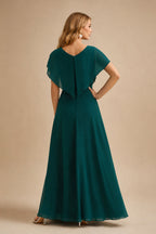 Rutipo Dark Green Sheath Strapless Ruched Corset Floral Lace Mini Homecoming Dress