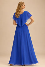 Rutipo Royal Blue Sheath Strapless Ruched Corset Floral Lace Mini Homecoming Dress