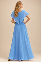 Rutipo Sky Blue Sheath Strapless Ruched Corset Floral Lace Mini Homecoming Dress