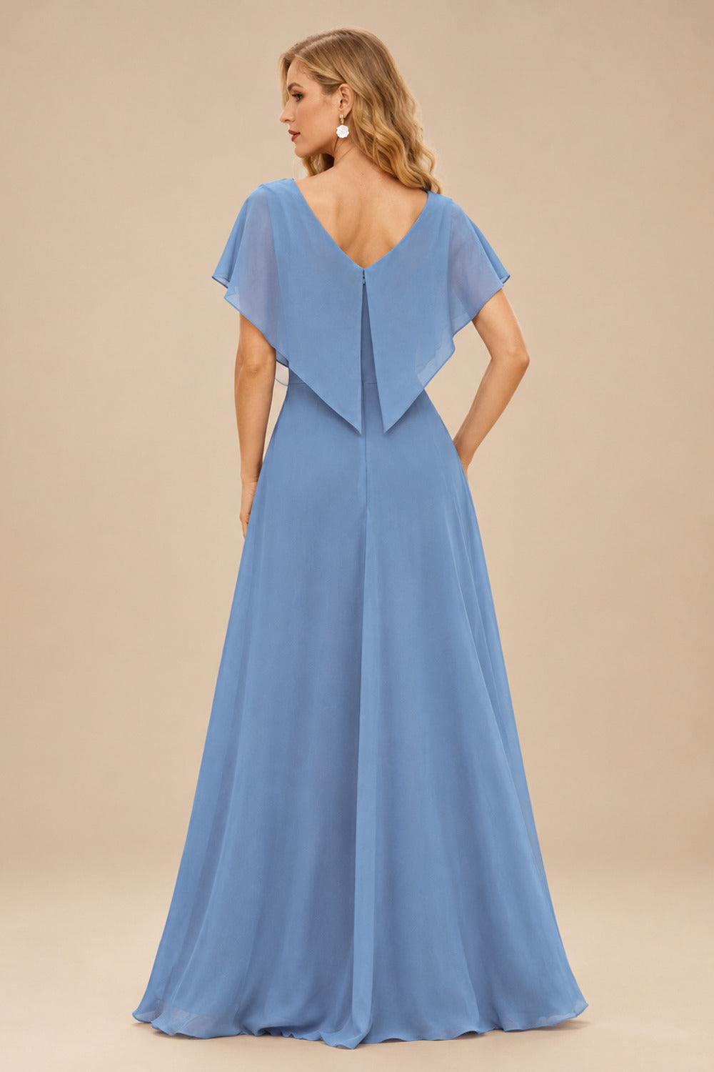 Rutipo Dusty Blue A-line Sparkly Strapless Ruched Corset Ruffle Homecoming Dress