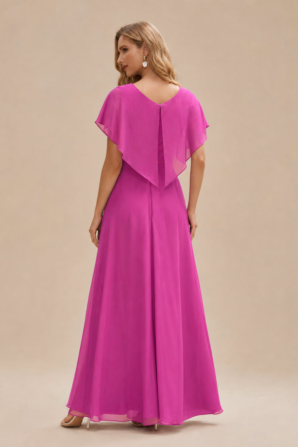 Rutipo Fuchsia A-line Sparkly Strapless Ruched Corset Ruffle Homecoming Dress
