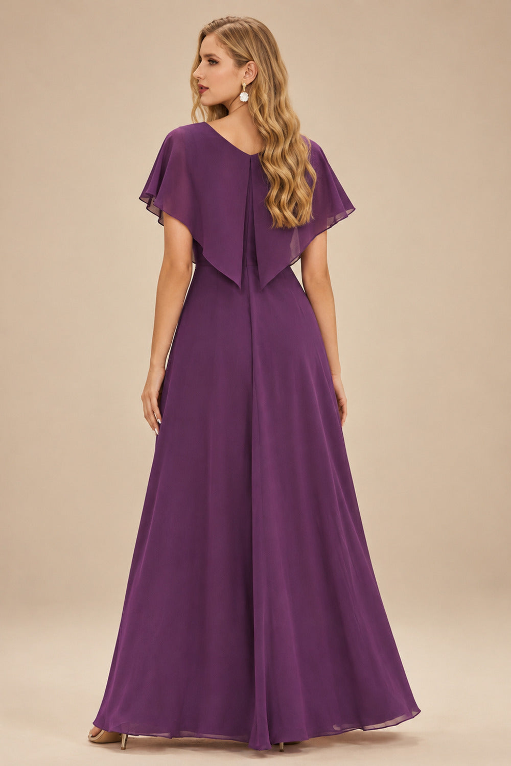 Rutipo Grape A-line Sparkly Strapless Ruched Corset Ruffle Homecoming Dress