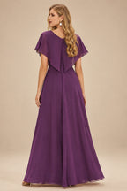 Rutipo Grape A-line Sparkly Strapless Ruched Corset Ruffle Homecoming Dress