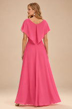 Rutipo Hot Pink A-line Sparkly Strapless Ruched Corset Ruffle Homecoming Dress