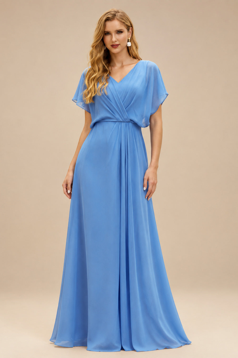 Rutipo As Picture Open Back Strapless Sheath/Column Bridesmaid Dresses With Bow