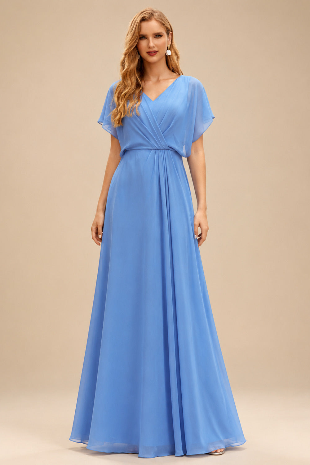 Rutipo As Picture Sheath/Column Asymmetrical Sleeveless Sweep Train Bridesmaid Dresses