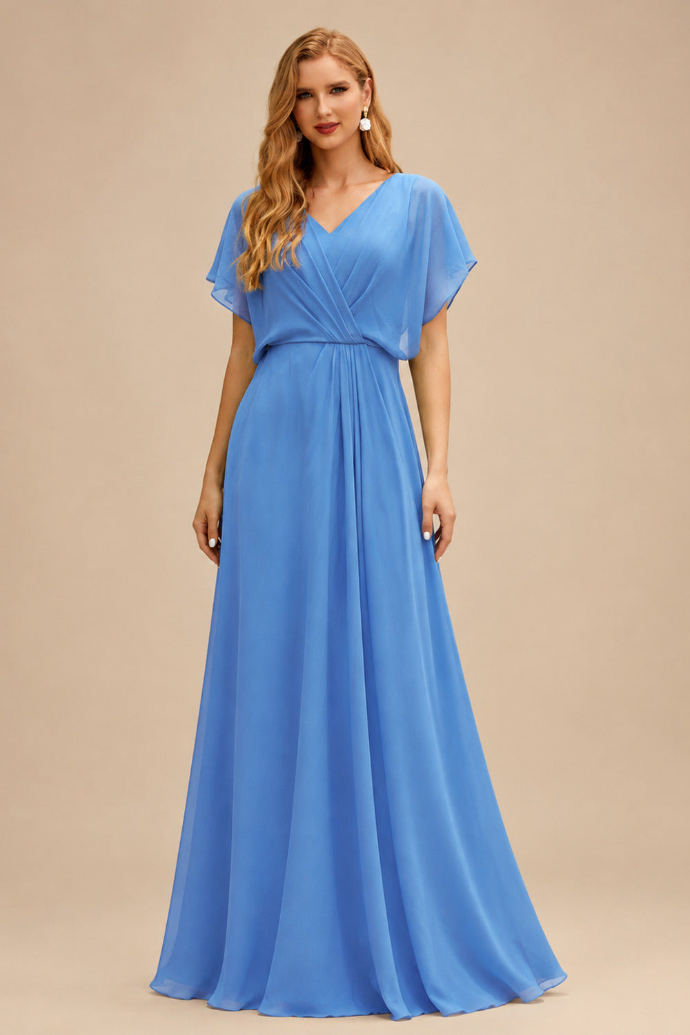 Rutipo As Picture Sheath/Column Asymmetrical Sleeveless Sweep Train Bridesmaid Dresses