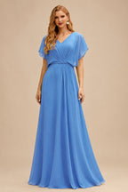Rutipo As Picture Sheath/Column Asymmetrical Sleeveless Sweep Train Bridesmaid Dresses