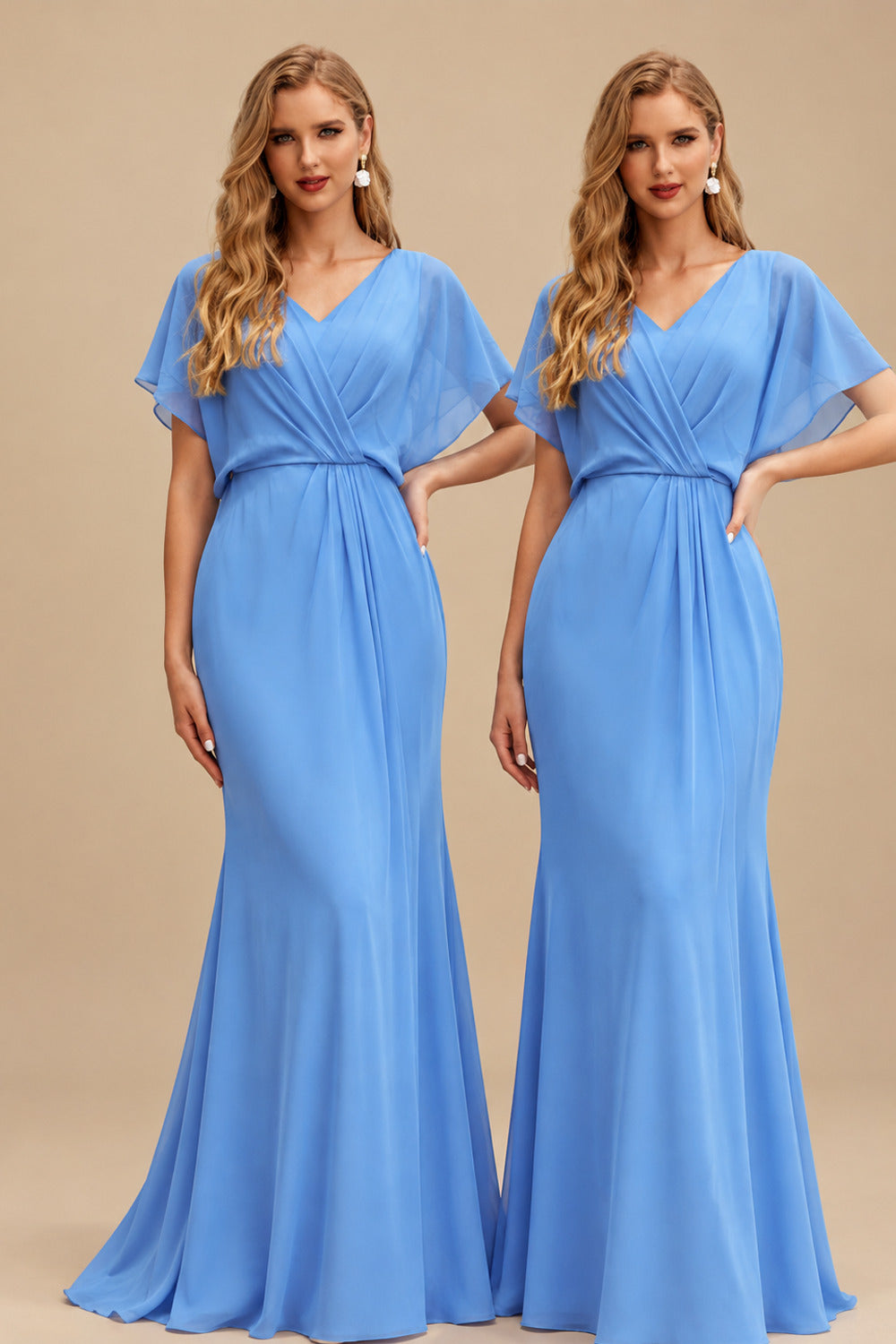 Rutipo As Picture Asymmetrical Sleeveless Sweep Train Satin Bridesmaid Dresses