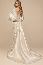 Rutipo As Picture Trumpet/Mermaid Off-The-Shoulder Sequined Prom Dresses With Split Front