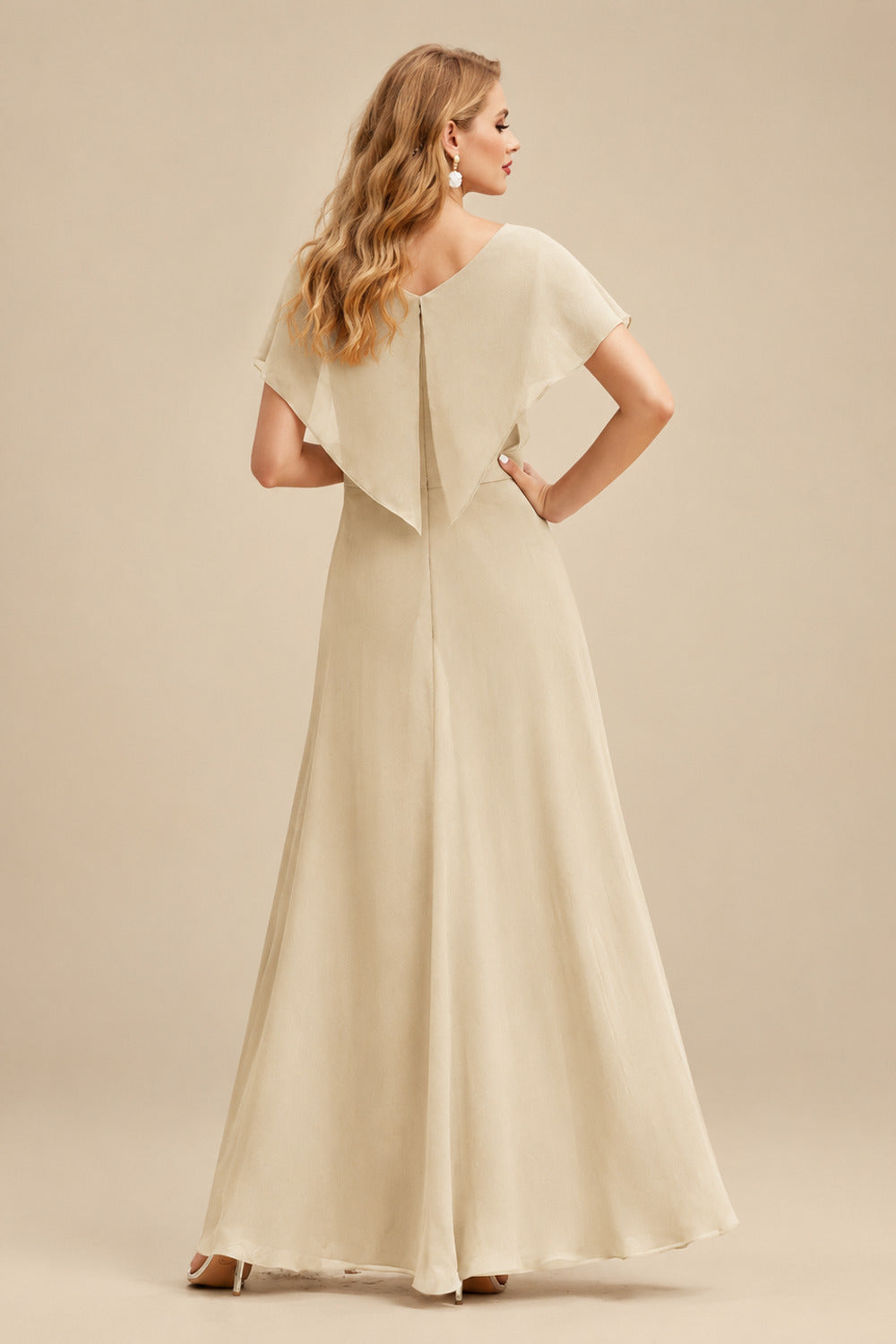 Rutipo Champagne Trumpet/Mermaid Silk Like Satin Prom Dresses With Lace/High Split