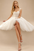 Rutipo Ivory Sweet&Flow A-Line Sweetheart Tulle Wedding Dress With Beading