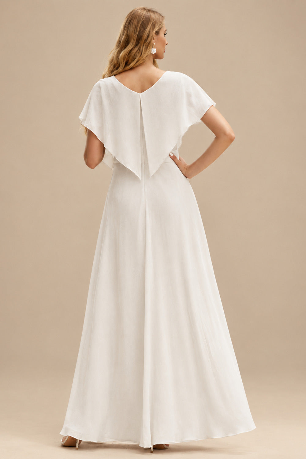Rutipo Ivory Peal Beach Sex Wedding Dresses With Tulle Sweep Train