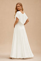 Rutipo Ivory Ball-Gown Off-The-Shoulder Lace Wedding Dresses With Appliques Lace